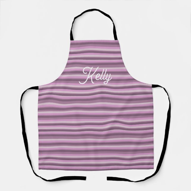 Pink stripes apron (Front)