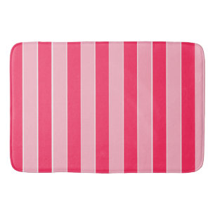 Pink Stripes  Bath Mat