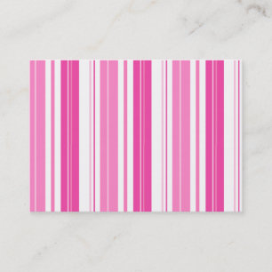 Pink Stripes Business Card