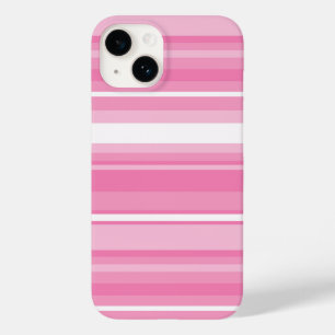 Pink stripes Case-Mate iPhone 14 case