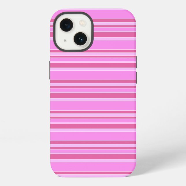 Pink stripes Case-Mate iPhone case (Back)