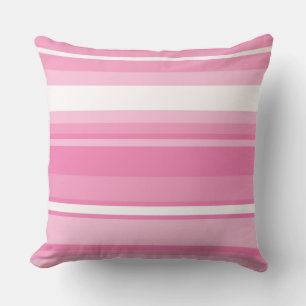 Pink stripes cushion