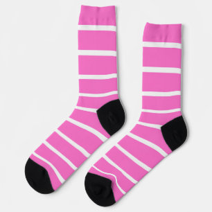Pink Stripes Design  Socks