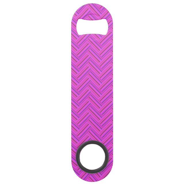 Pink stripes double weave pattern (Front)