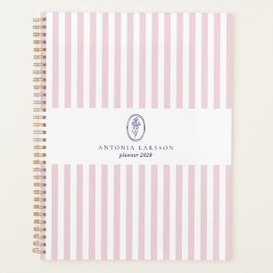 Pink Stripes, Elegant Planner