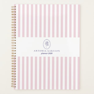 Pink Stripes, Elegant Planner