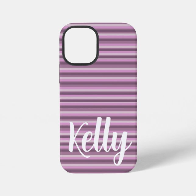 Pink stripes iPhone case (Back)