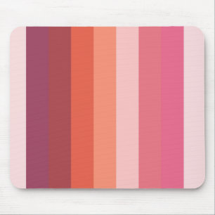 Pink stripes mouse pad