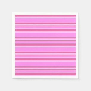 Pink stripes napkin