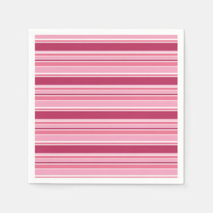 Pink stripes napkin