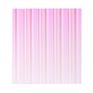 Pink stripes notepad