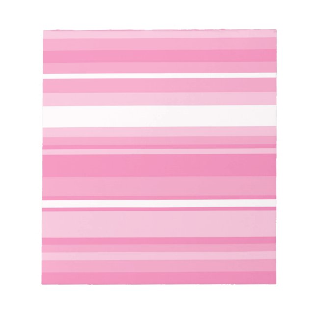 Pink stripes notepad (Front)