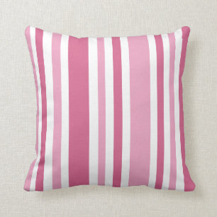 Pink Stripes Pattern Cushion