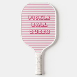 Pink Stripes Pickle Ball Queen Pickleball Paddle