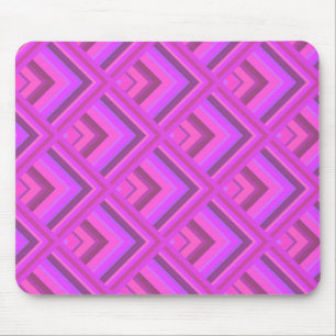 Pink stripes scale pattern mouse pad
