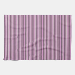 Pink stripes tea towel