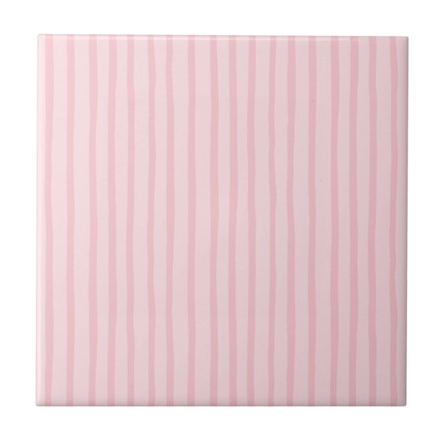 Pink Stripes Tile (Front)