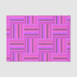 Pink stripes weave pattern tissue paper