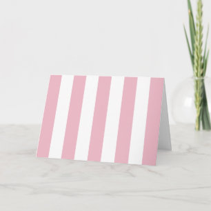 Pink Stripes, White Stripes, Striped Pattern Card