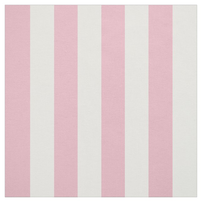 Pink Stripes, White Stripes, Striped Pattern Fabric (Swatch)