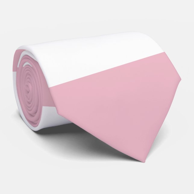 Pink Stripes, White Stripes, Striped Pattern Tie (Rolled)
