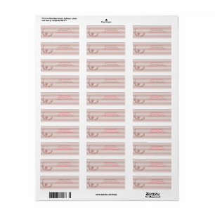 Pink Stripes Wreath Address