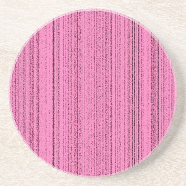 pink strips coaster (Front)