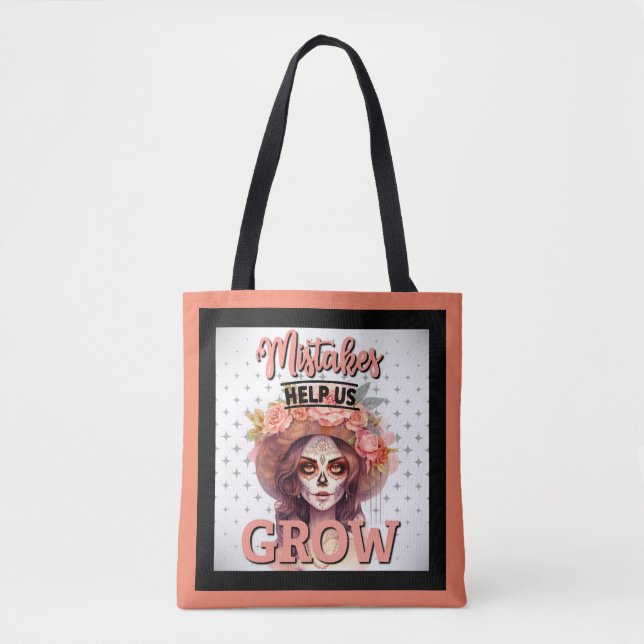 Pink Sugar Skull Delights Tote Bag (Front)