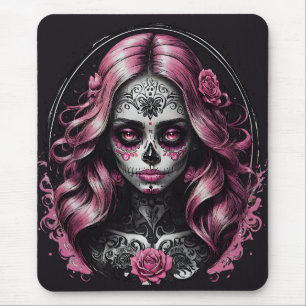 Pink Sugar Skull-no 2 Mousepad