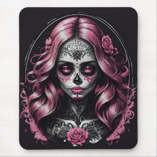 Pink Sugar Skull-no 2 Mousepad
