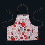 Pink Summer Fruit Berries Bridesmaid Personalised Apron<br><div class="desc">Boho Pink Summer Fruit Berries Bridesmaid Personalised Apron - great for birthday parties and bachelorette weekends</div>