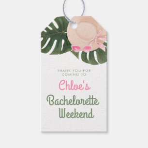 Pink Summertime Glam   Bachelorette Thank You Gift Tags
