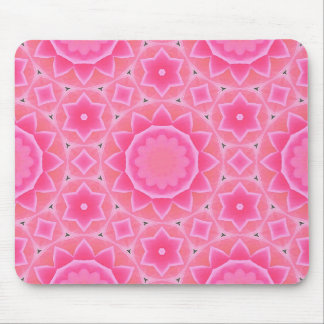 Pink sun and stars baby girl mosaic pattern paper mouse pad