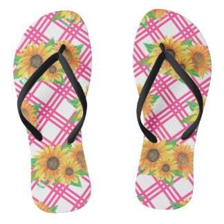 Pink Sunflower Jandals