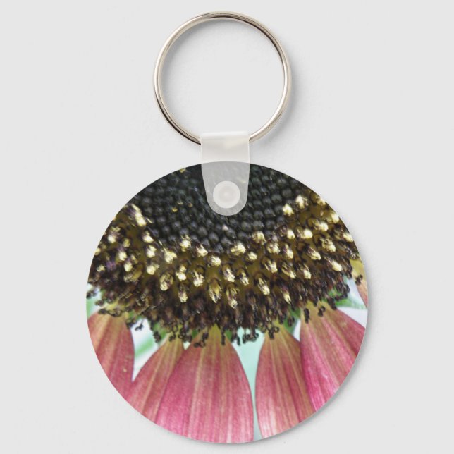 Pink Sunflower Keychain (Front)