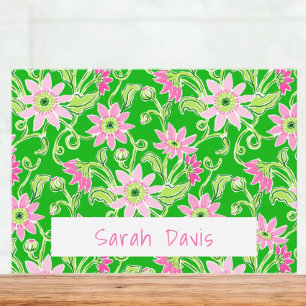 Pink Sunflowers Personalised  Card