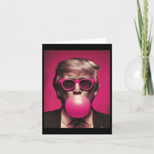 Pink Sungles Trump Bubble Gum Card