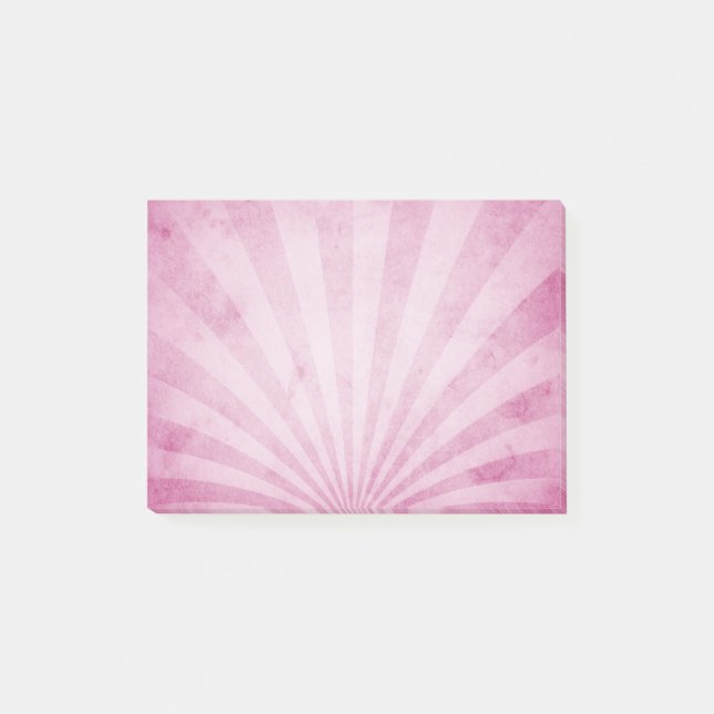 Pink Sunrays Post-it Notes (Front)
