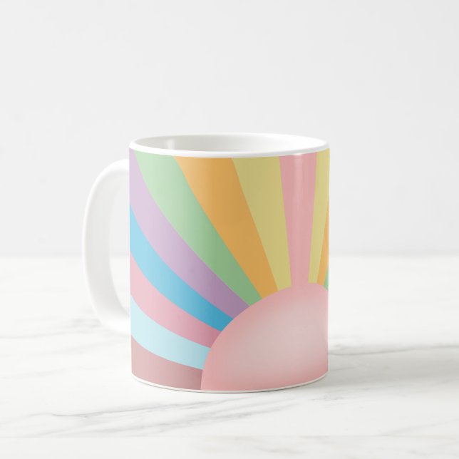 Pink Sunrise Coffee Mug (Front Left)