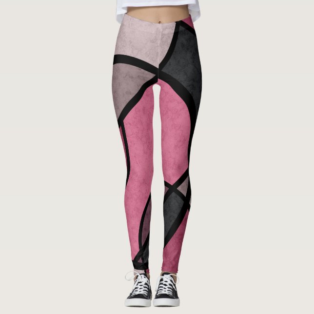 Pink sunrise leggings (Front)