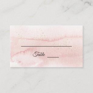 Pink Sunrise Mountain Coordinate Place Card