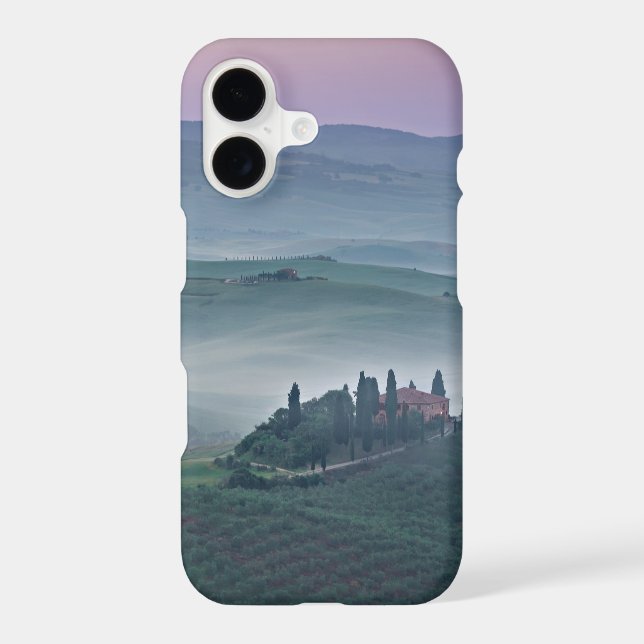 Pink sunrise over a Tuscany landscape (Back)