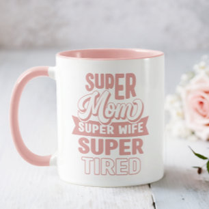 Pink Super Mum  Mug
