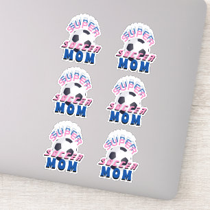 Pink Super Soccer Mum Football Sporty Mother