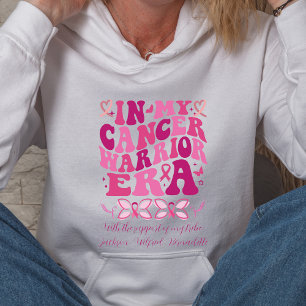 Pink Support Tribe Name My Cancer Warrior Era Hoodie