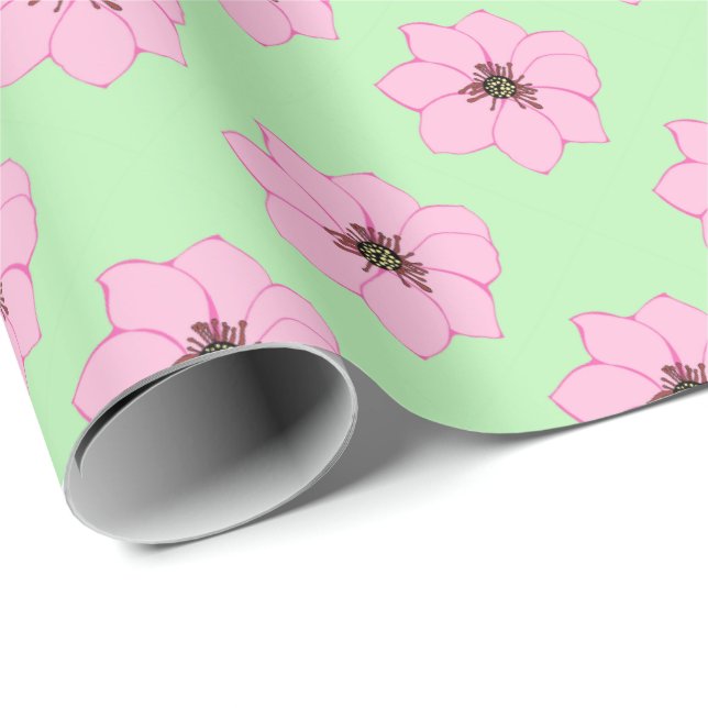 Pink Surprise Wrapping Paper (Roll Corner)