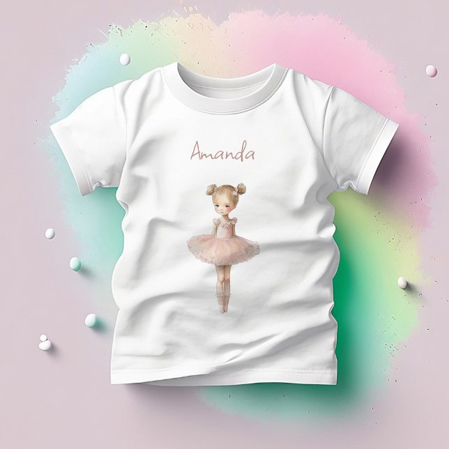 Pink Sweet Ballerina Baby T-Shirt (Creator Uploaded)
