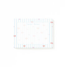 Pink Sweet Bow Custom Post-it Notes