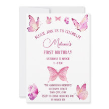 Pink Sweet Butterflies Simple