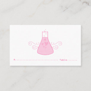 Pink Sweet Chemistry Place Card